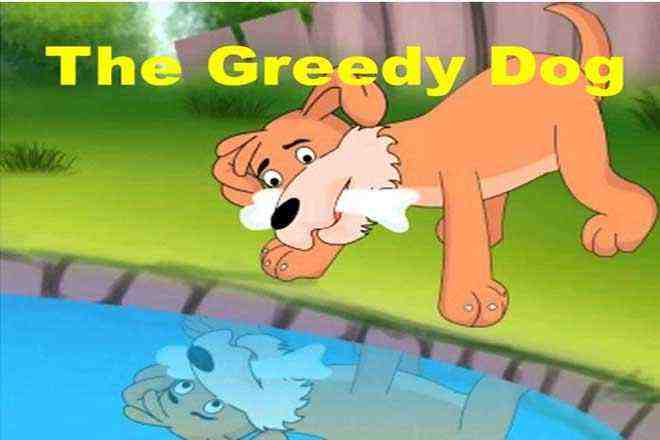Hindi kids story The Greedy Dog