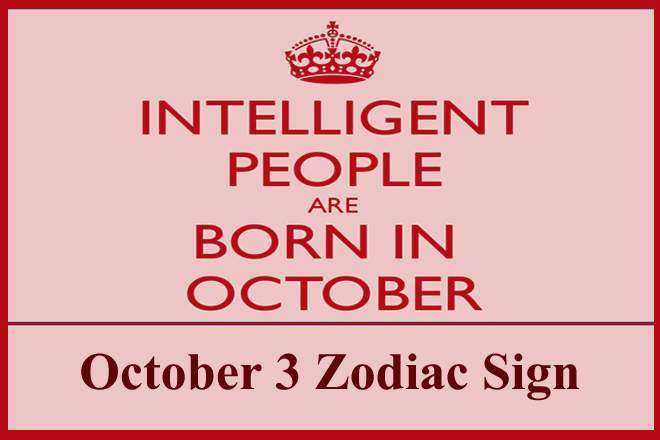 October 3 Zodiac Sign