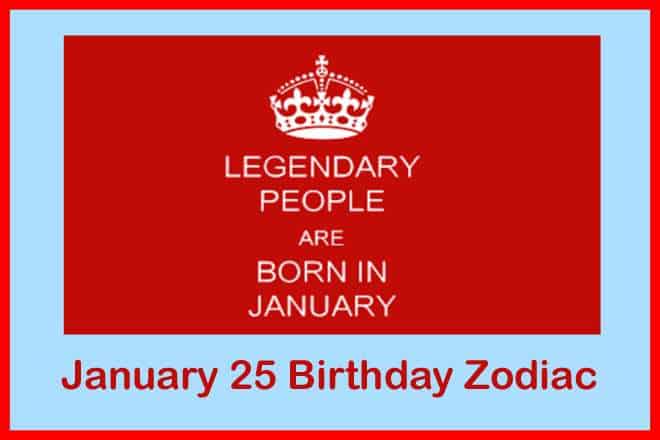 January 25 Zodiac Sign