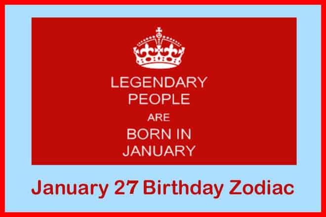 January 27 Zodiac-Sign