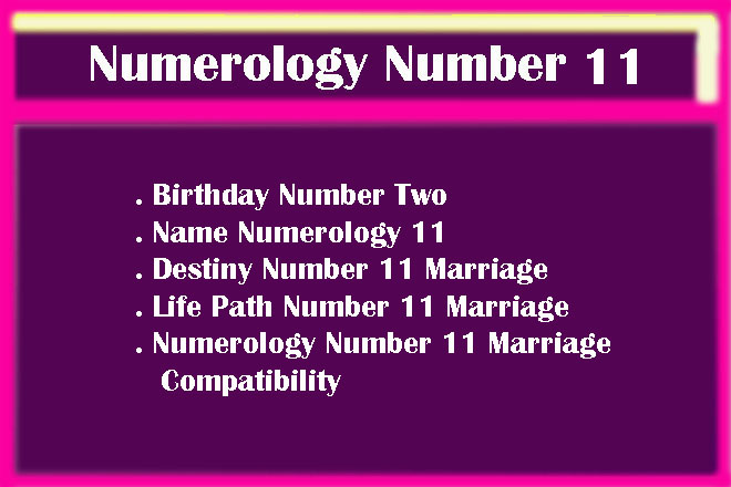Numerology Number 11