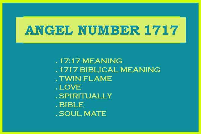 Angel Number 1717