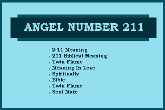 Angel Number 211