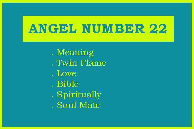 Angel Number 22