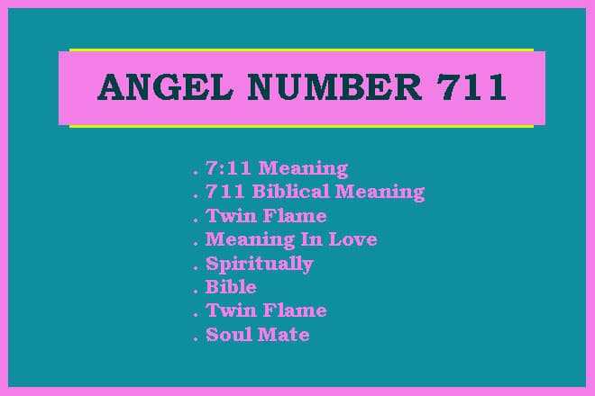 Angel Number 711