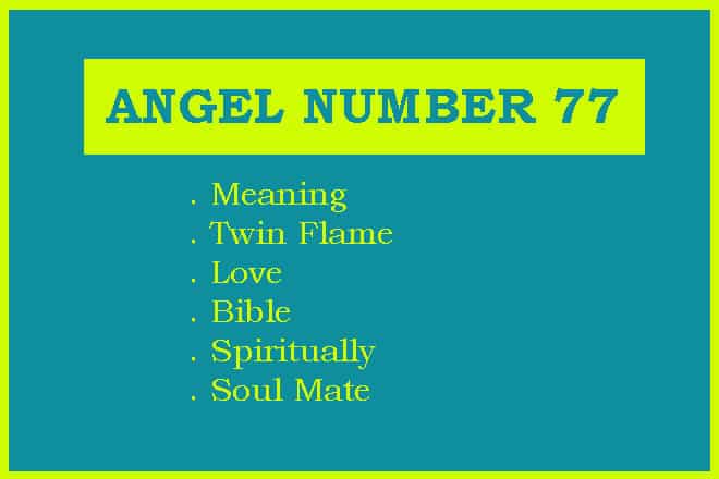 Angel Number 77