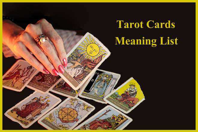 Tarot Cards Meaning List