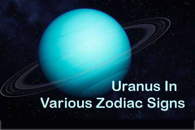 Uranus In Various Zodiac Signs