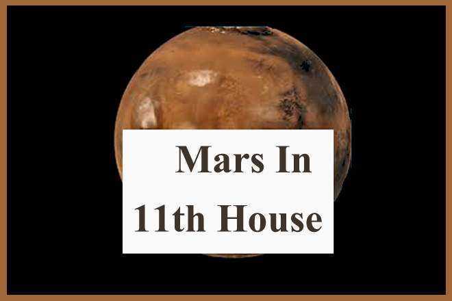 Mars In 11th House