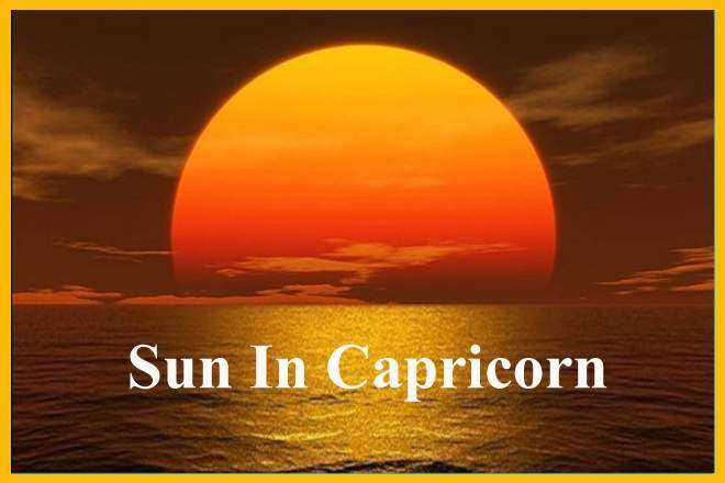 Sun In Capricorn
