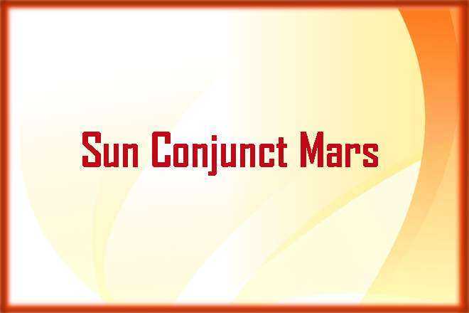 Sun Conjunct Mars