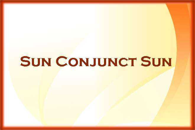 Sun Conjunct Sun Synastry
